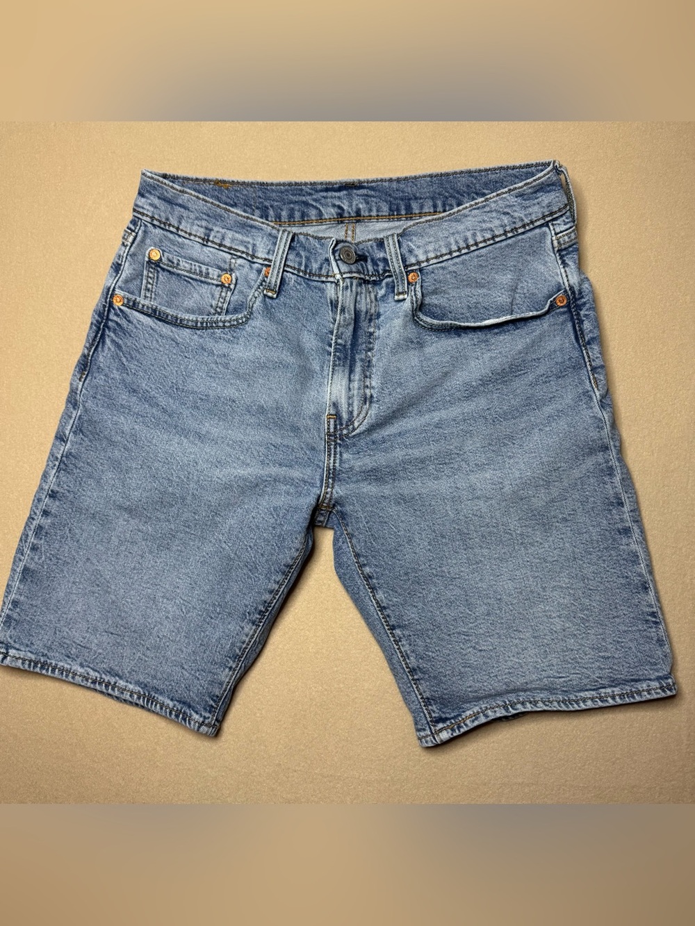 Levi's 405 Men's Blue Cotton Denim Shorts Regular Fit 10" Inseam 5-Pocket
